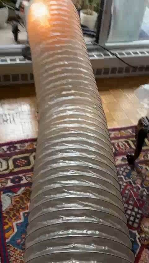 Insulated ducting used during heat treatment setup